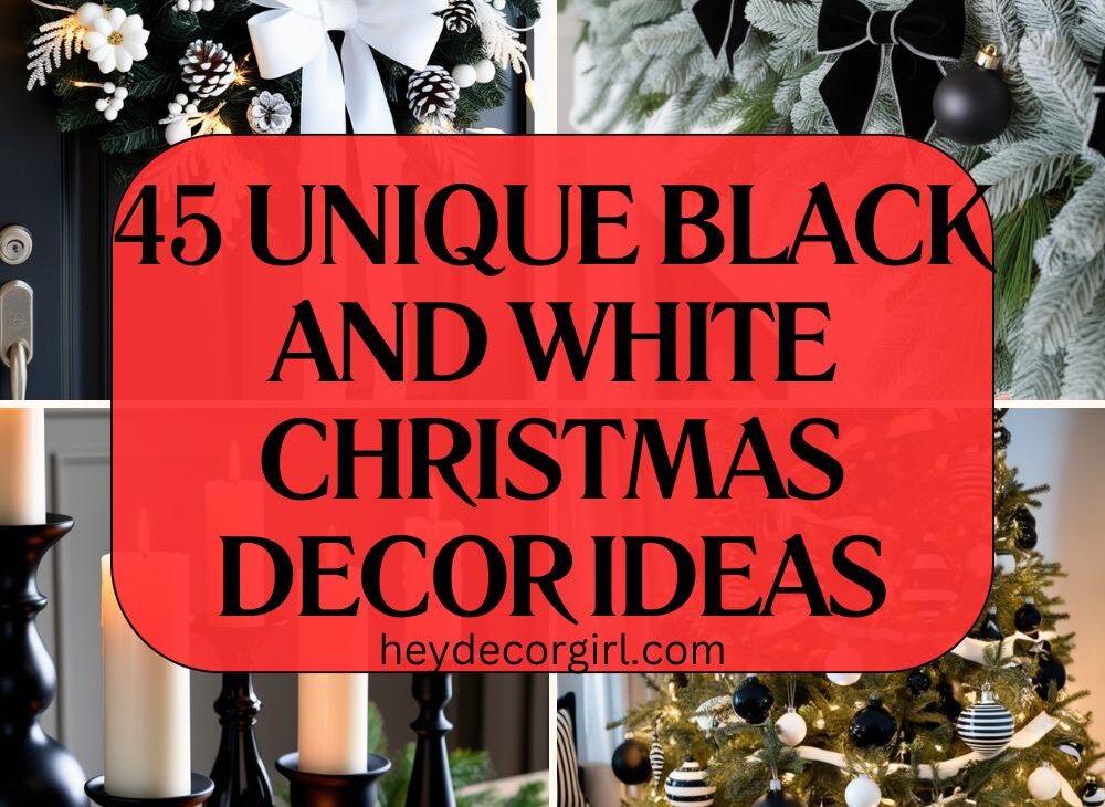 Black And White Christmas Decor​ Ideas