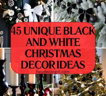 Black And White Christmas Decor​ Ideas