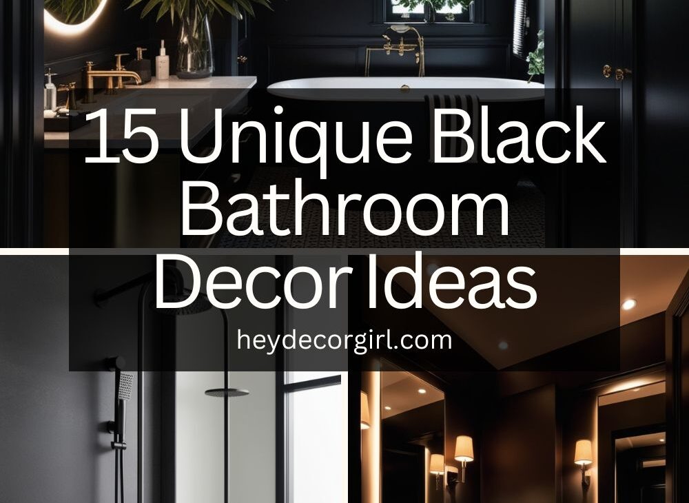 Black Bathroom Decor​ Ideas