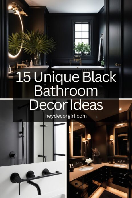 Black Bathroom Decor​ Ideas