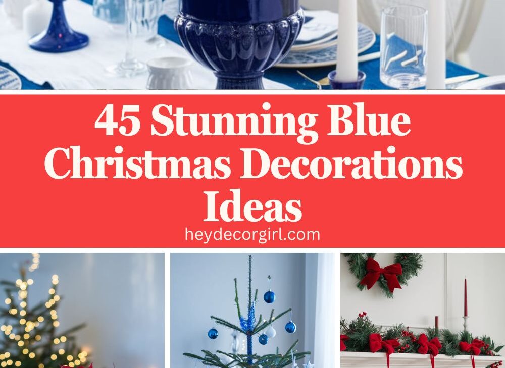 Blue Christmas Decorations​ Ideas