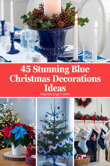 Blue Christmas Decorations​ Ideas