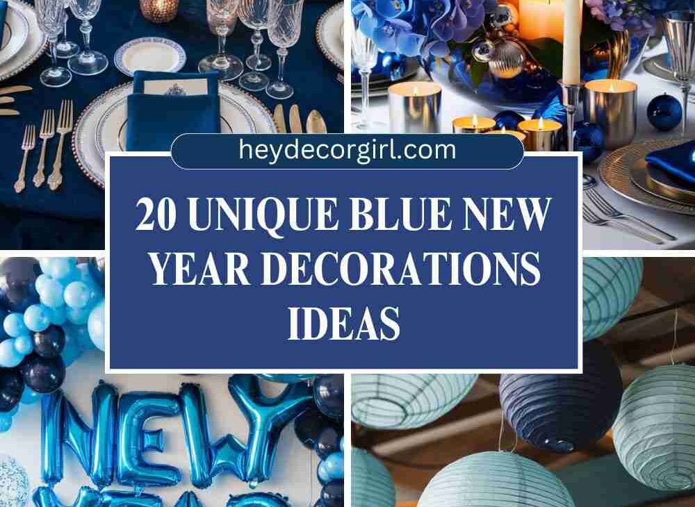 Blue New Year Decorations Ideas