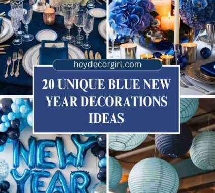 Blue New Year Decorations Ideas