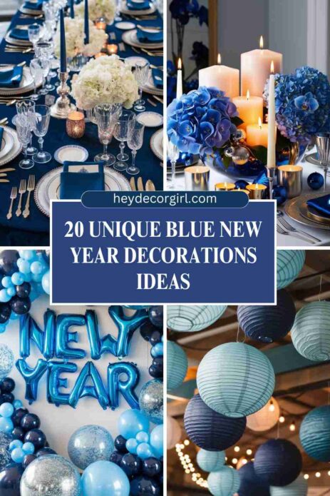 Blue New Year Decorations Ideas