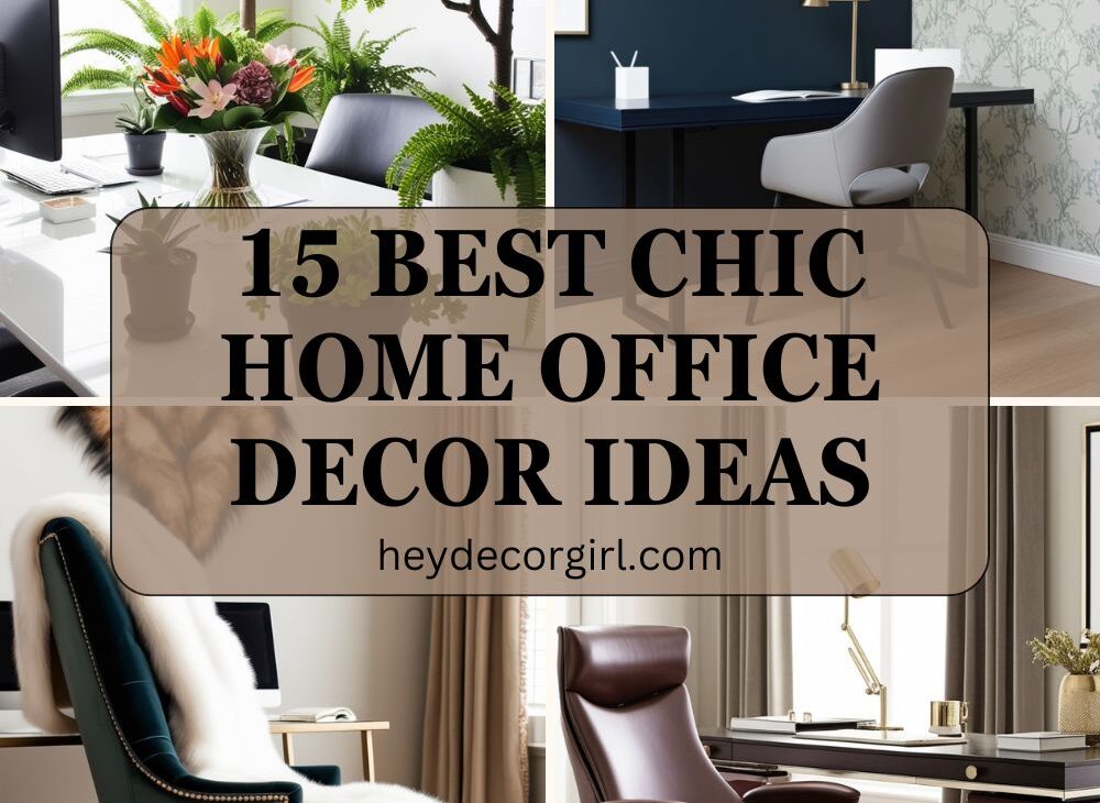 Chic Home Office Decor​ Ideas