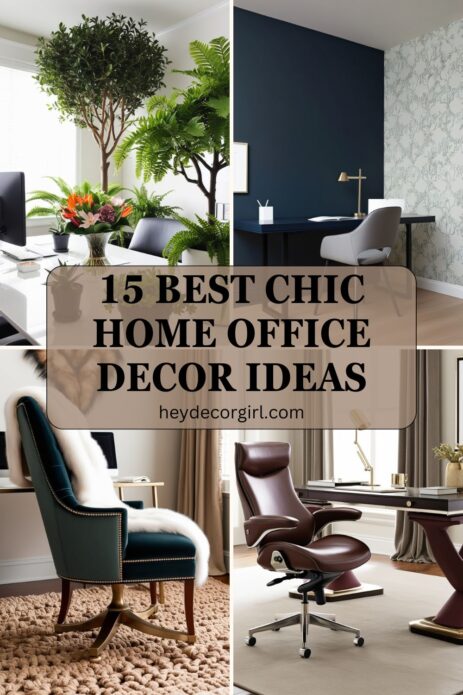 Chic Home Office Decor​ Ideas