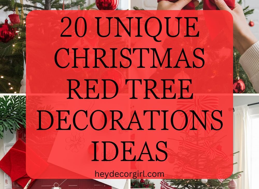 Christmas Red Tree Decorations​ Ideas