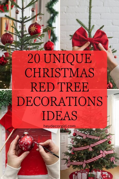 Christmas Red Tree Decorations​ Ideas