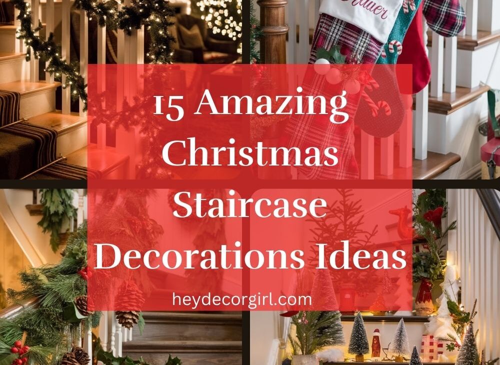 Christmas Staircase Decorations​ Ideas