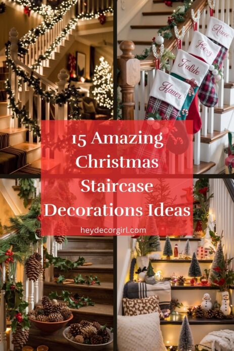 Christmas Staircase Decorations​ Ideas