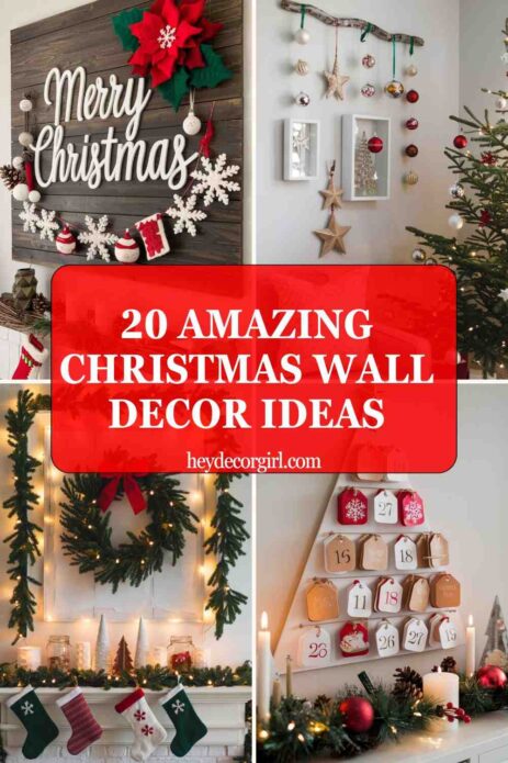 Christmas wall decor ideas