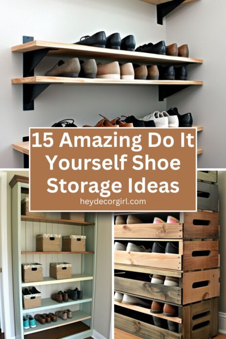 Do It Yourself Shoe Storage Ideas