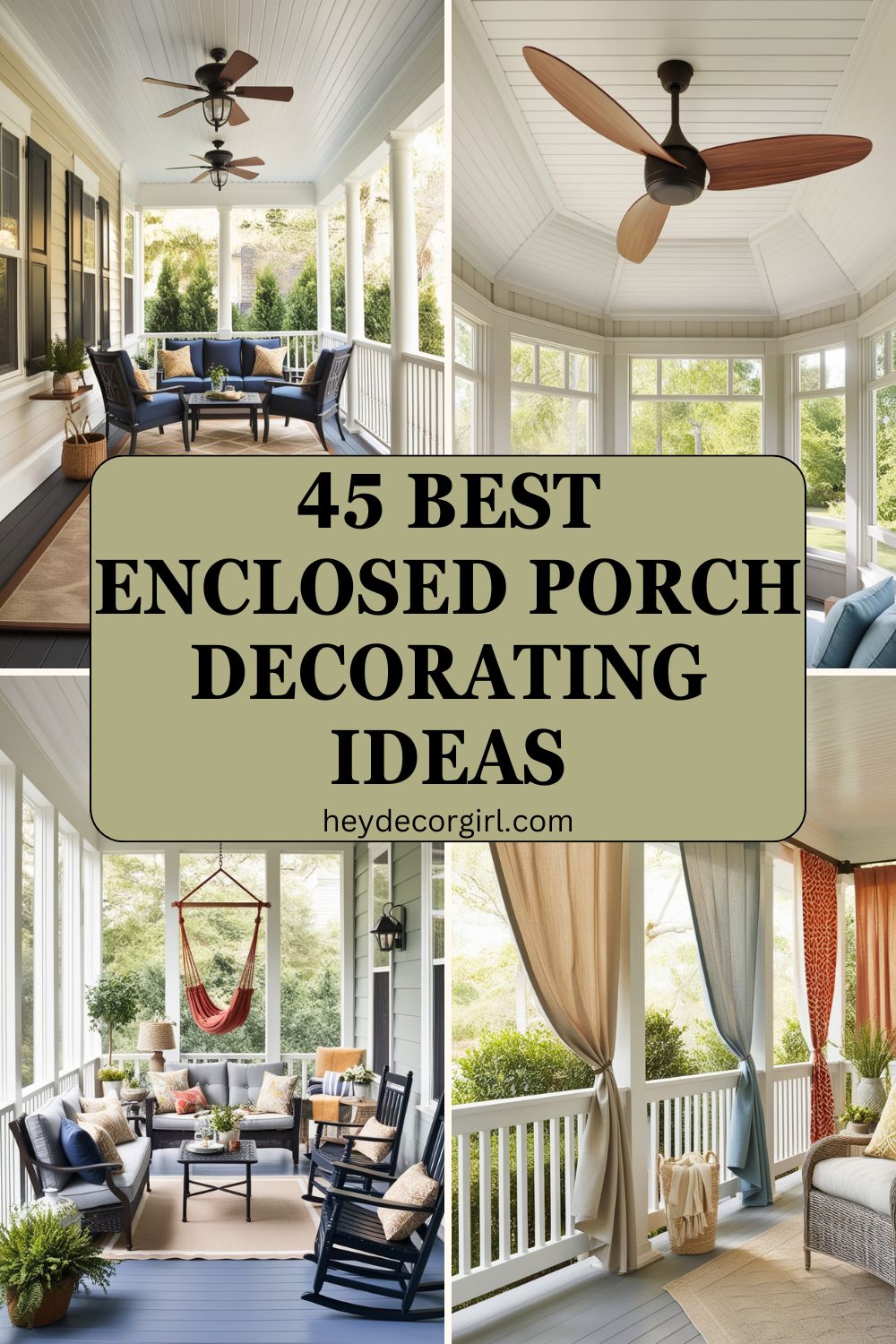 45 Best Enclosed Porch Decorating Ideas - Hey Decor Girl [Latest ...