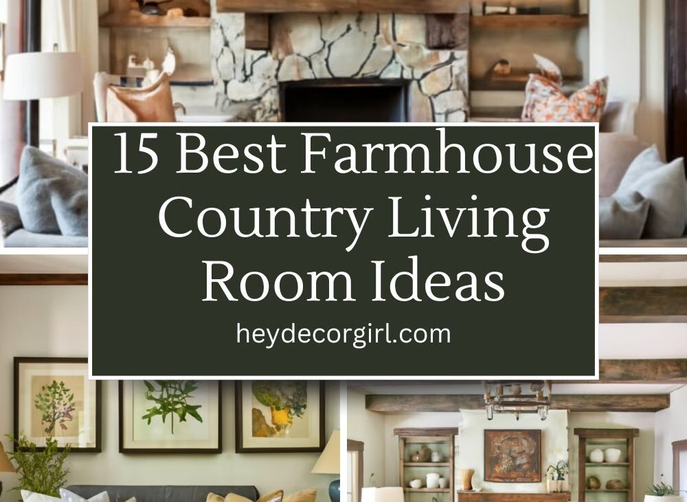 Farmhouse Country Living Room Ideas​