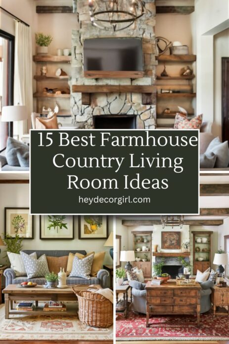 Farmhouse Country Living Room Ideas​