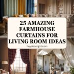 Farmhouse Curtains For Living Room​ Ideas