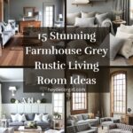 Farmhouse Grey Rustic Living Room​ Ideas