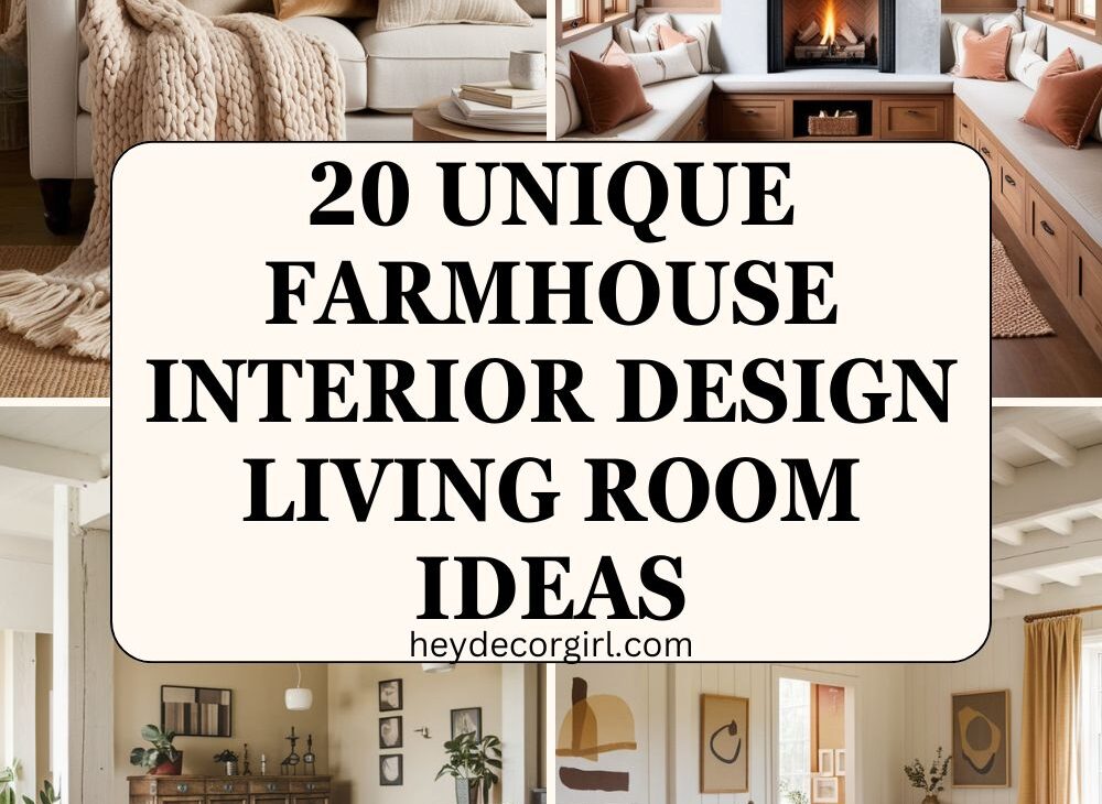 Farmhouse Interior Design Living Room​ Ideas