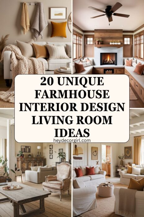 Farmhouse Interior Design Living Room​ Ideas