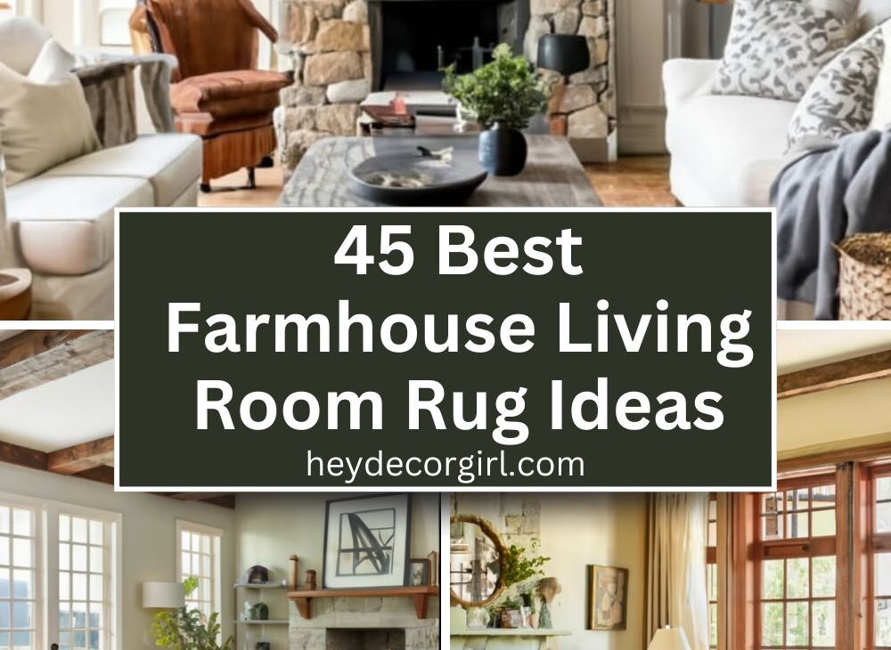 Farmhouse Living Room Rug​ Ideas