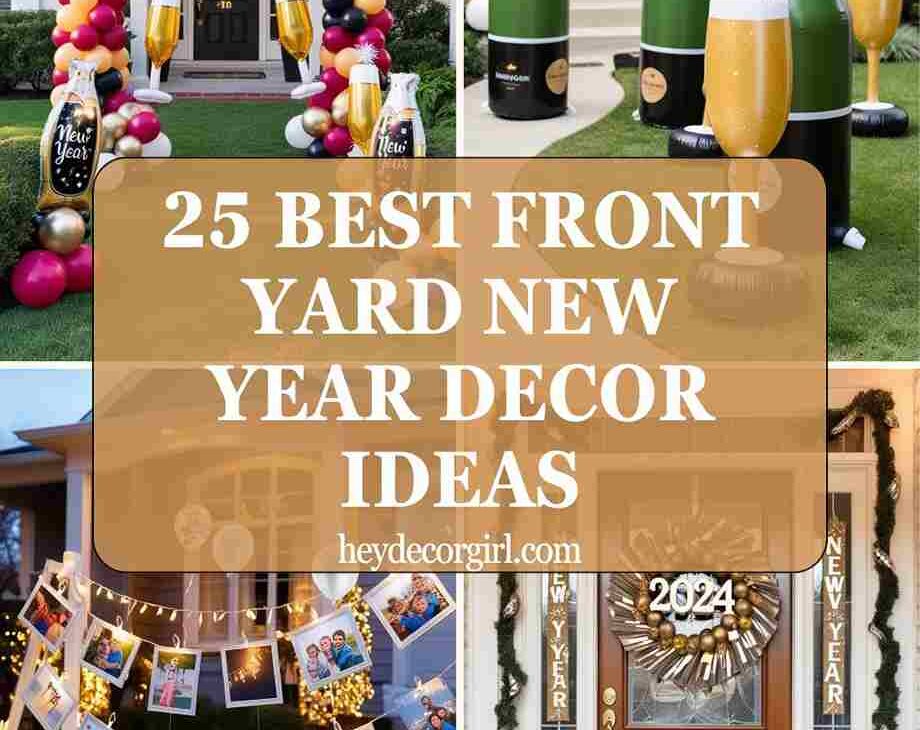 Front Yard New Year Decor Ideas