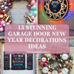 Garage Door New Year Decorations Ideas