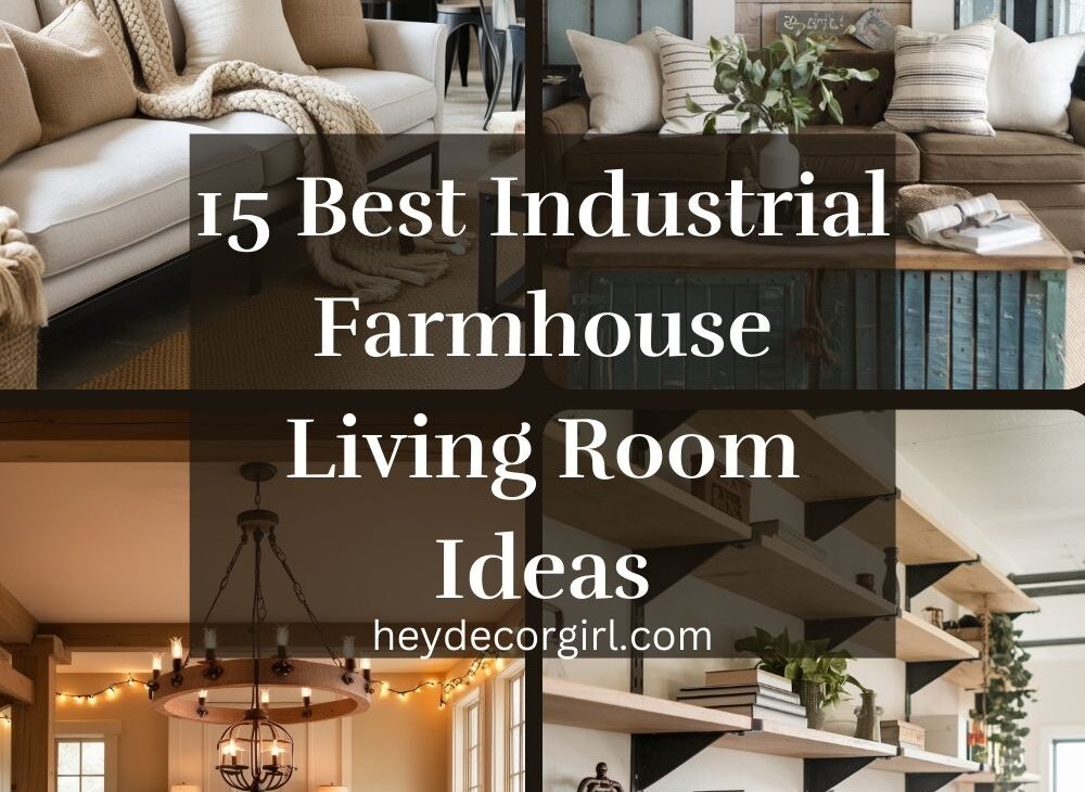 Industrial Farmhouse Living Room​ Ideas