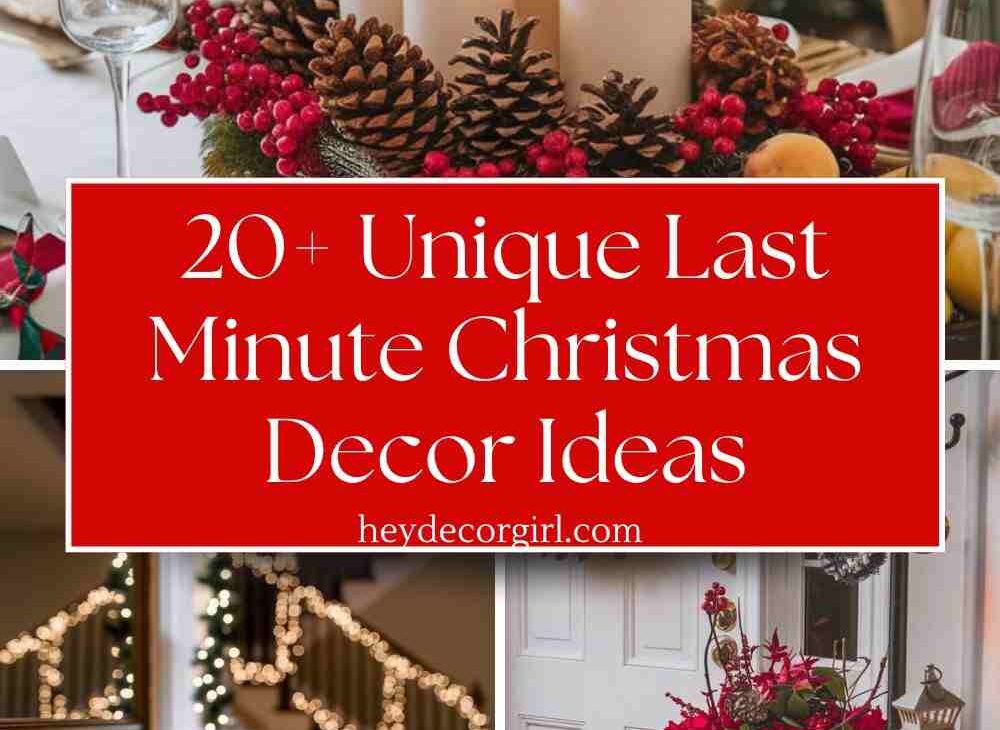 Last Minute Christmas Decor Ideas