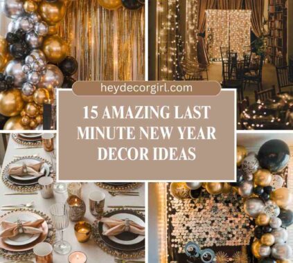 Last Minute New Year Decor Ideas