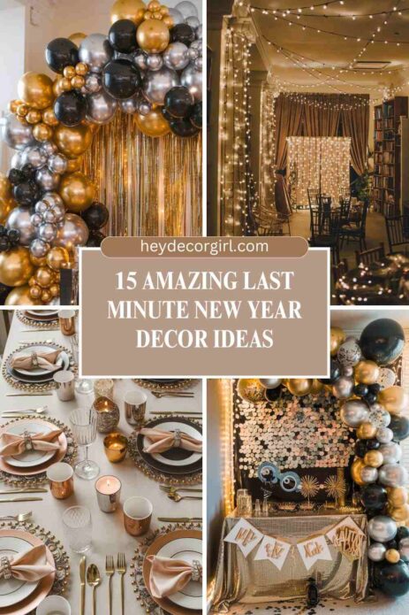 Last Minute New Year Decor Ideas