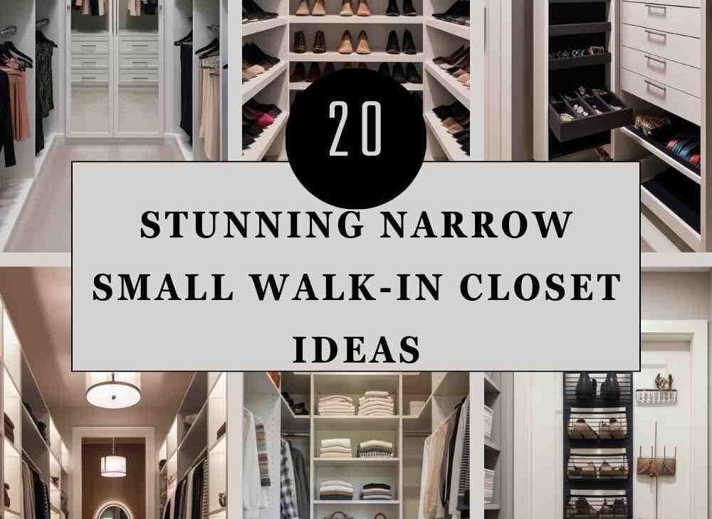 Narrow Small Walk-In Closet Ideas