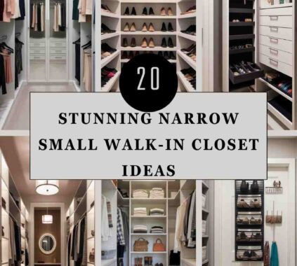 Narrow Small Walk-In Closet Ideas