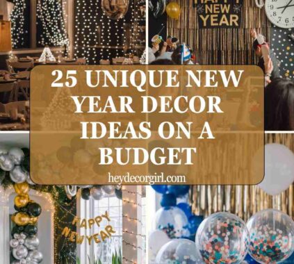 New Year Decor Ideas On A Budget