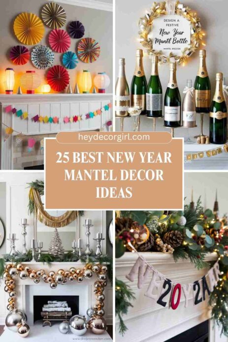 New Year Mantel Decor Ideas