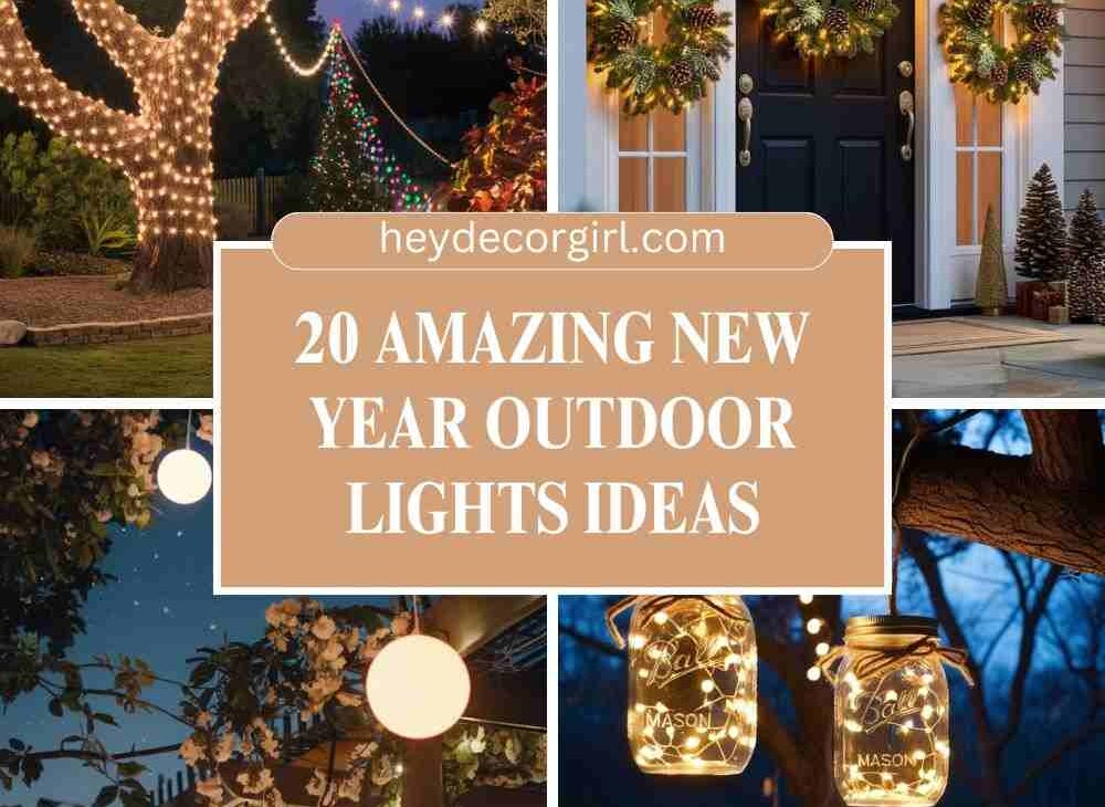 New Year Outdoor Lights Ideas