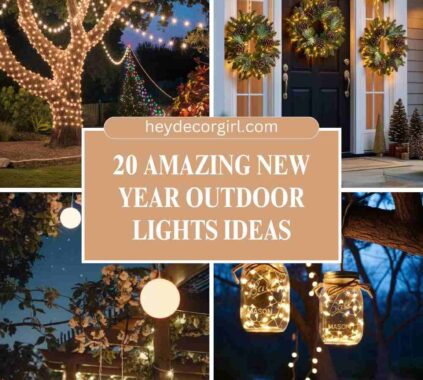 New Year Outdoor Lights Ideas