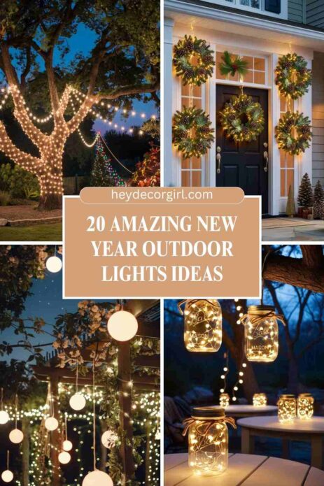 New Year Outdoor Lights Ideas