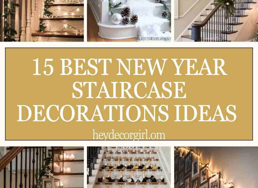 New Year Staircase Decorations Ideas