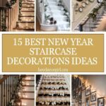 New Year Staircase Decorations Ideas