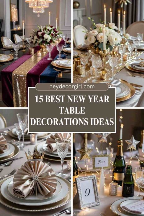 New Year Table Decorations Ideas