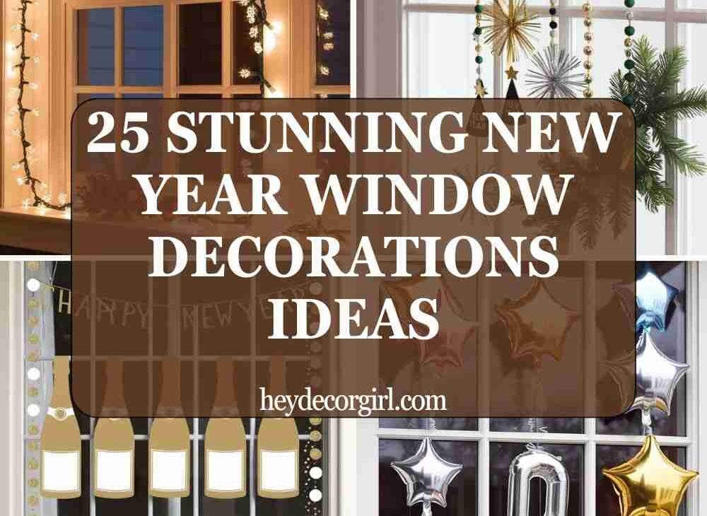 New Year Window Decorations Ideas