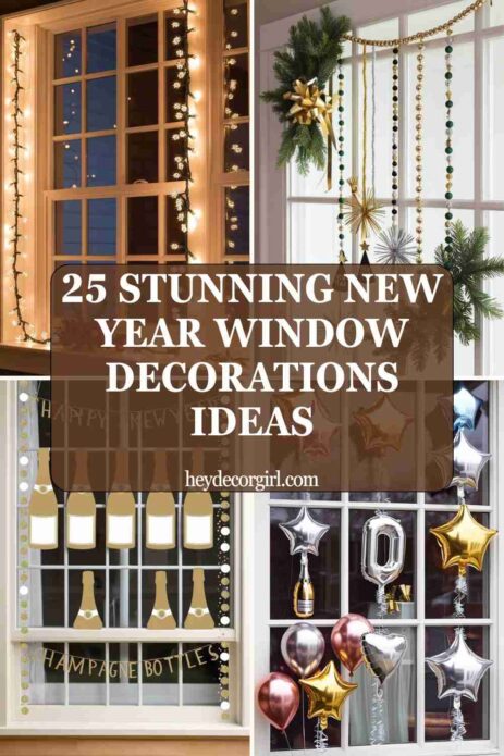 New Year Window Decorations Ideas