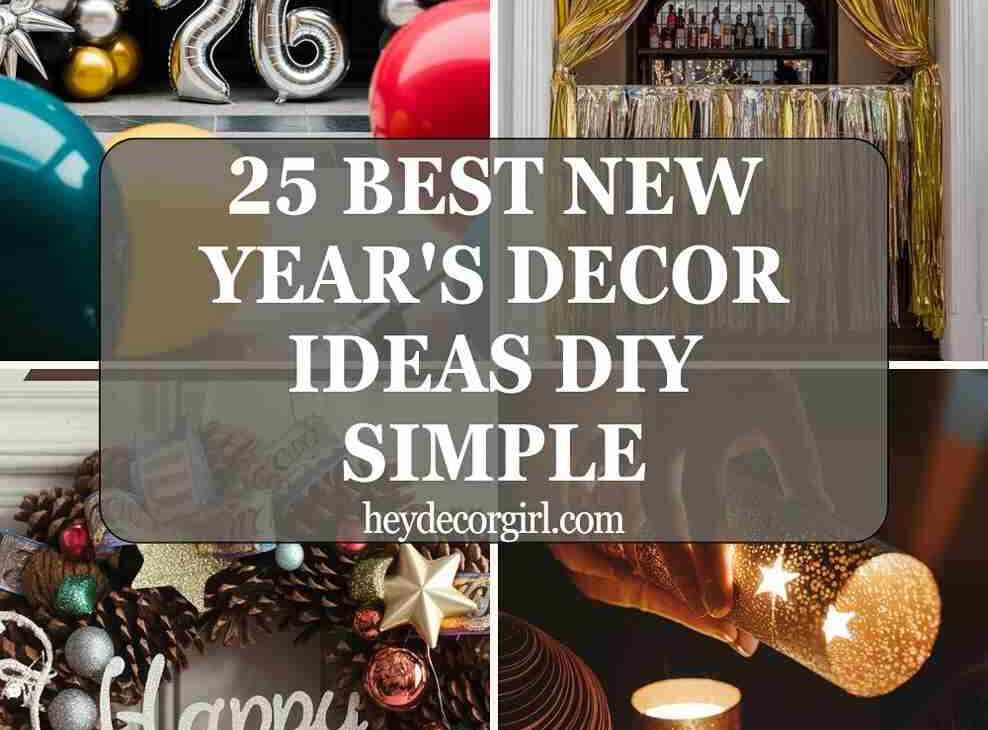 New Year's Decor Ideas DIY Simple