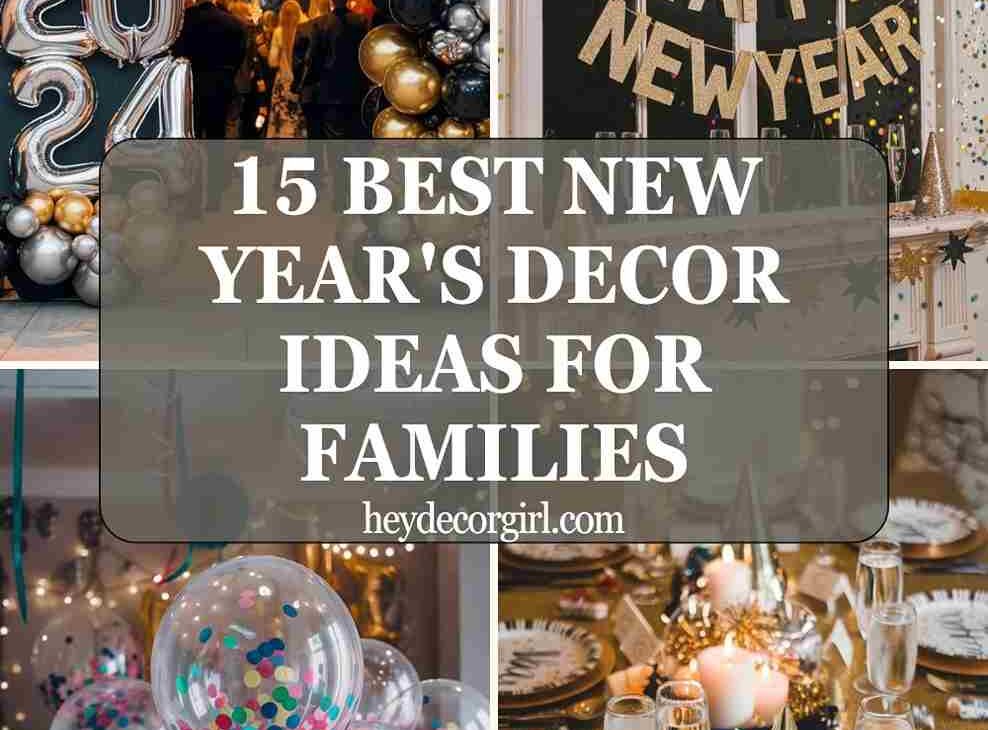 New Year's Decor Ideas for Families