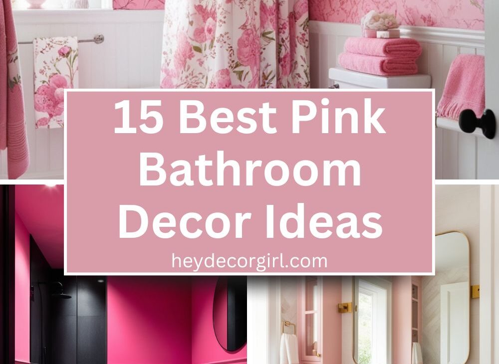 Pink Bathroom Decor​ Ideas