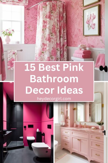 Pink Bathroom Decor​ Ideas