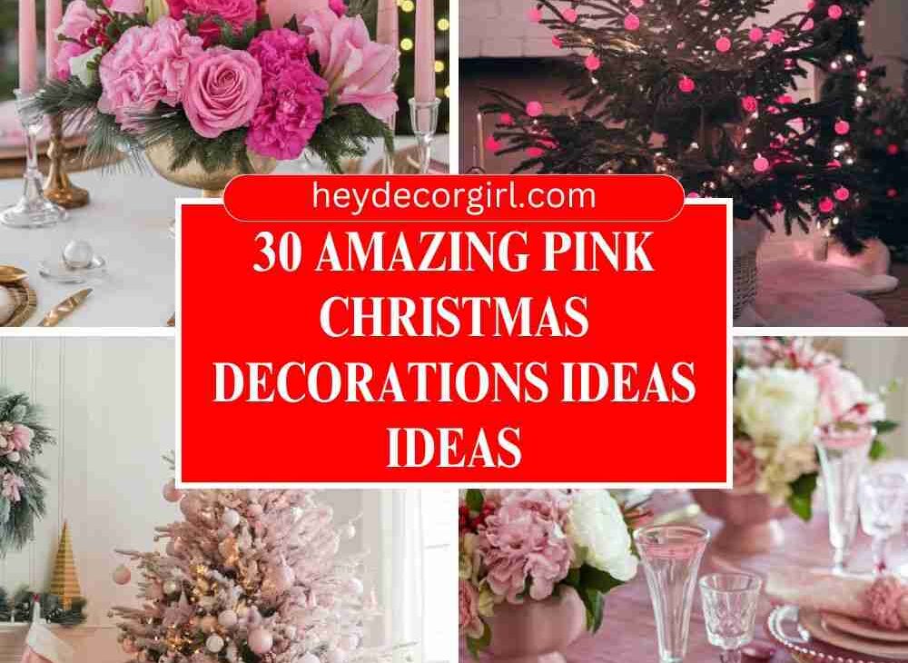 Pink Christmas Decorations Ideas