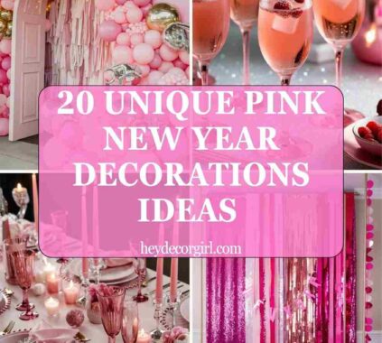 Pink New Year Decorations​ Ideas 