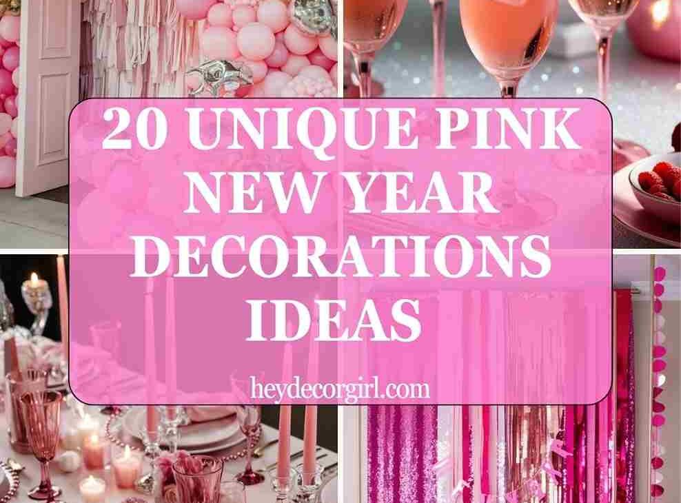 Pink New Year Decorations​ Ideas 